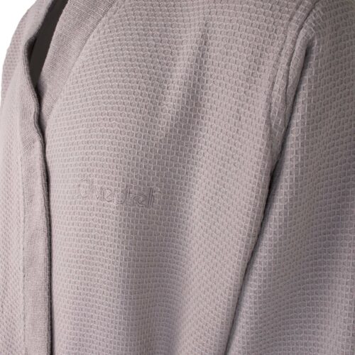 Peignoir de bain gris XL + sachet – Image 5